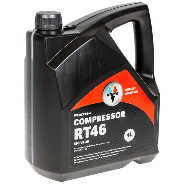 Ruuvikompressoriöljy compressor RT46 4 l