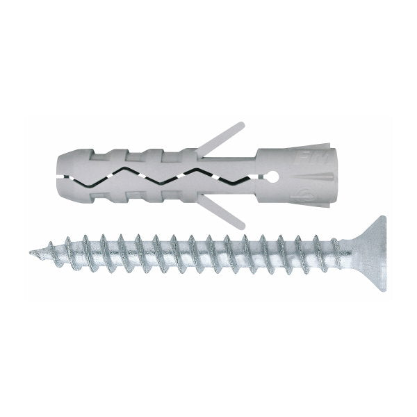 Nailontulppa 6 × 30 mm 15 kpl sis.ruuvit PZ tuvt