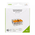 Wago 3-napainen vipuliitin 6 mm² 8 kpl