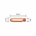 Virtasuutin M8 1,6 mm/35 mm 5 kpl kemppi