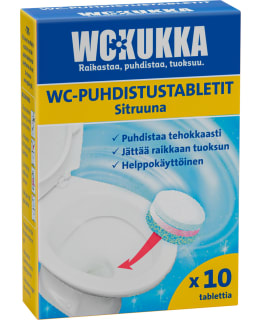 WC-Kukka Sitruuna Puhdistustabletti 10 kpl/pkt